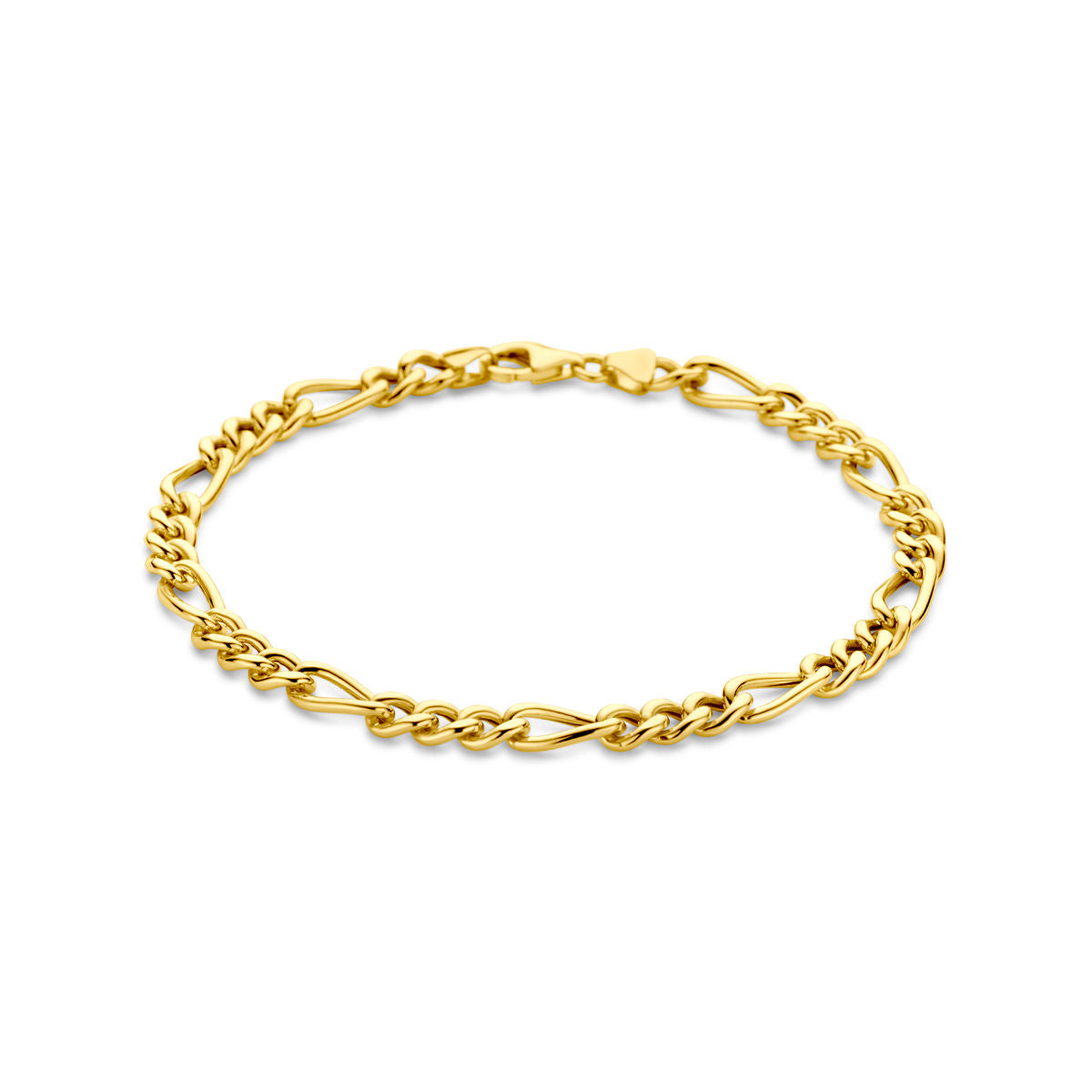 bracelet figaro 5,3 mm 21 cm