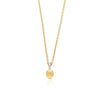 DANCING "ÉLITE" GOLD AND DIAMONDS ACCENT TINY NECKLACE