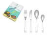 Children's cutlery Sea creatures, 4-piece, stainless steel