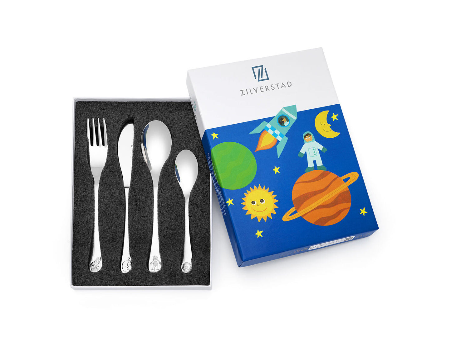 Children's cutlery 4-piece Space stainless steel