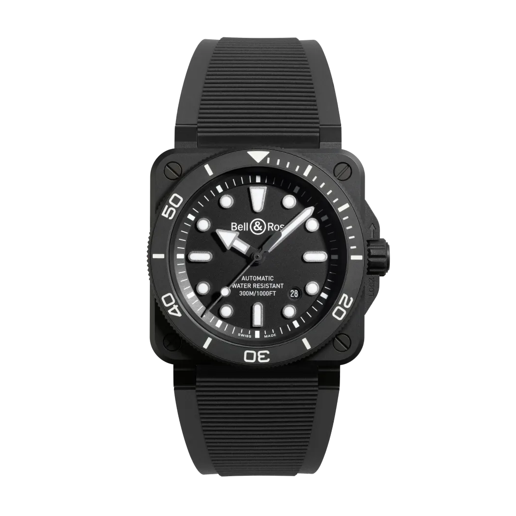 BR 03 DIVER BLACK MATTE CERAMIC