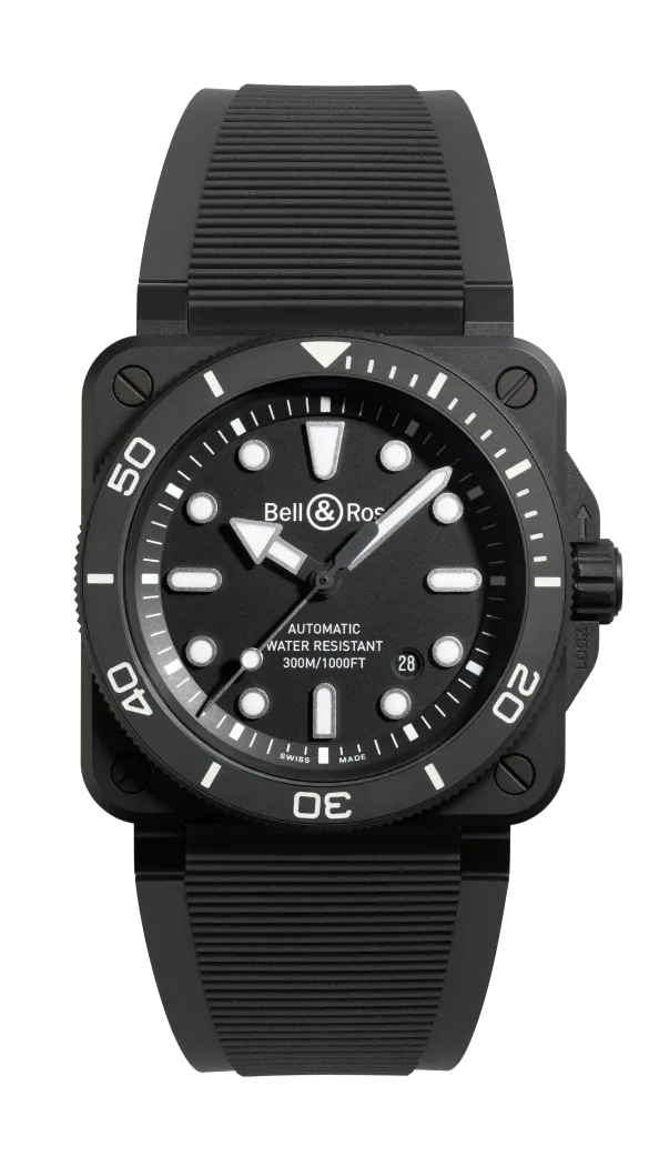 BR 03 DIVER BLACK MATTE CERAMIC