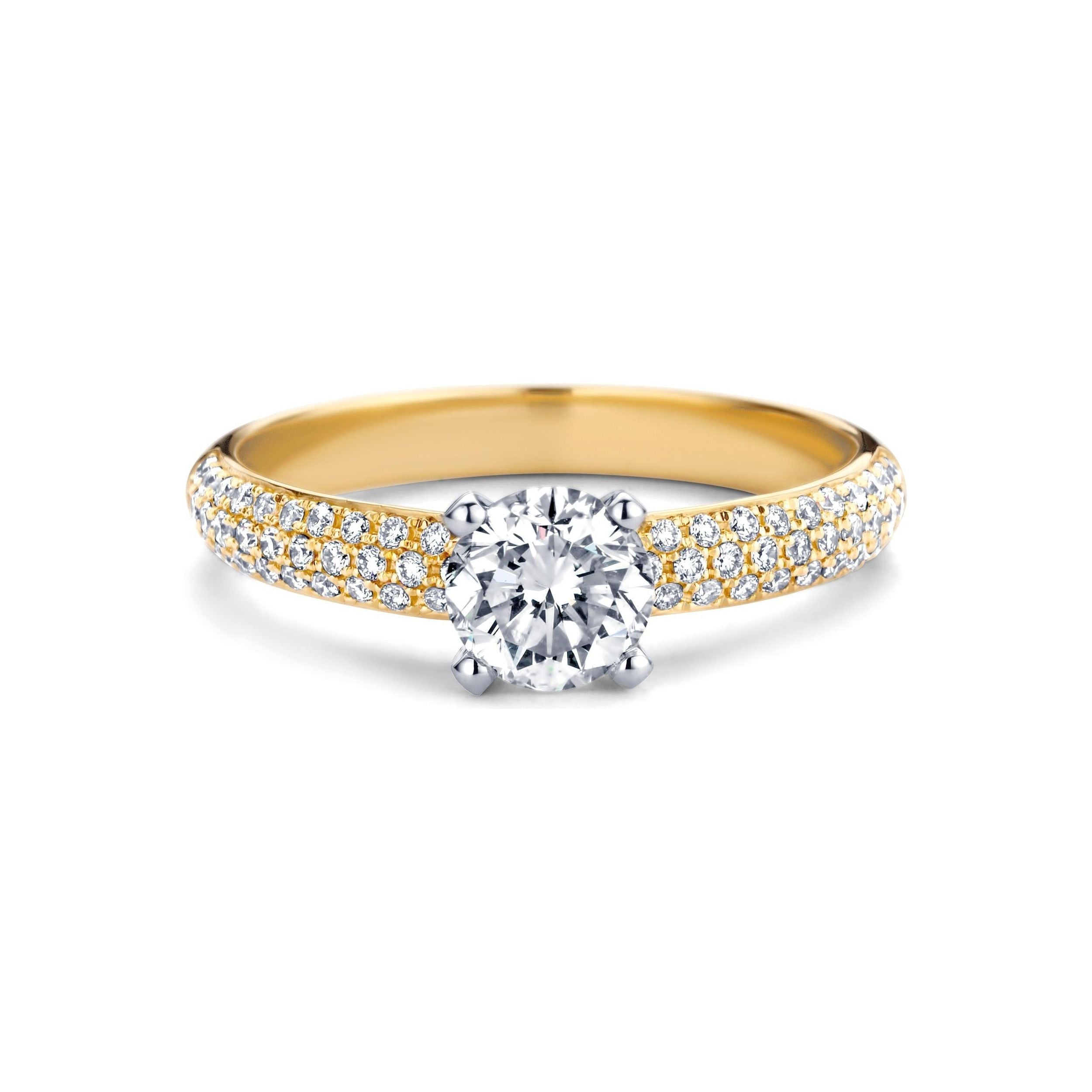 Brunott Signature Ring R6003 Pavé Medium W/SI