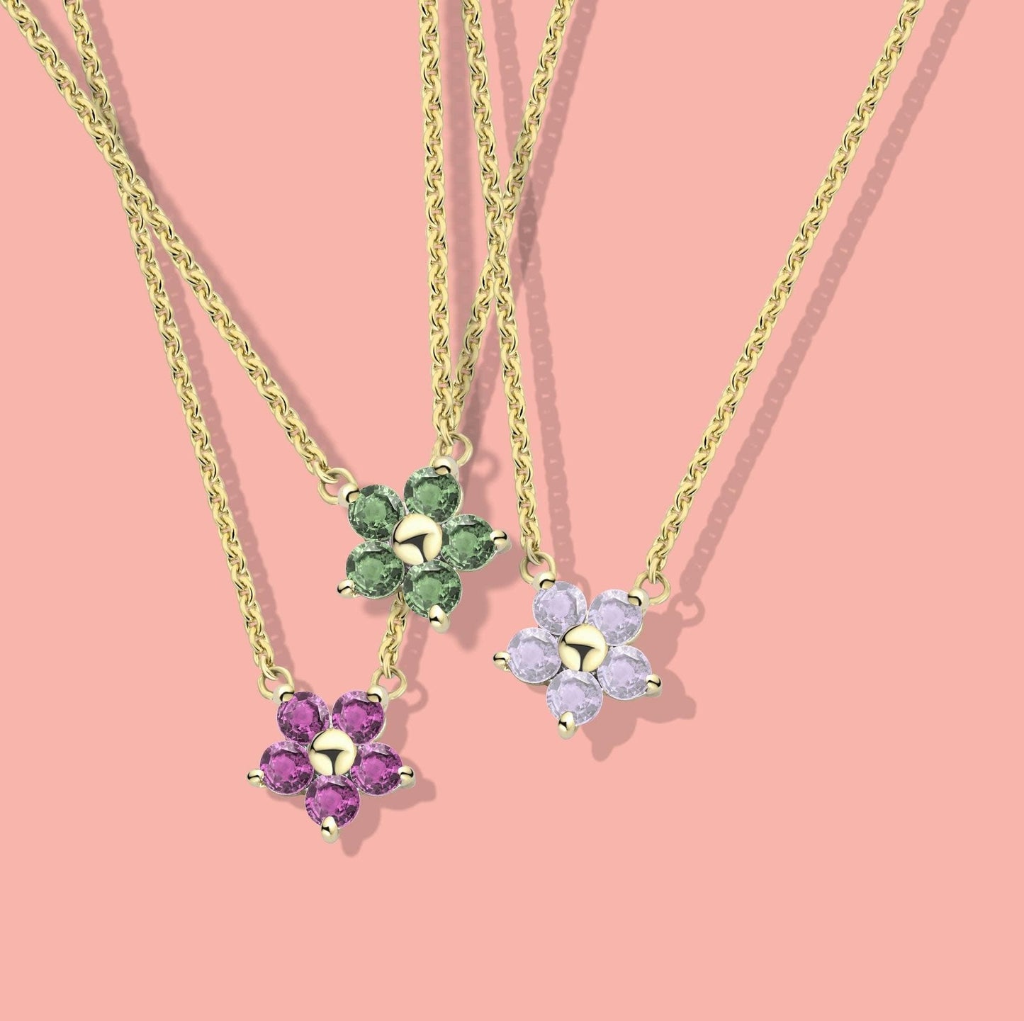 COLLIER 'ALLERLIEFSTE' BLOOM MET SWEET PINK