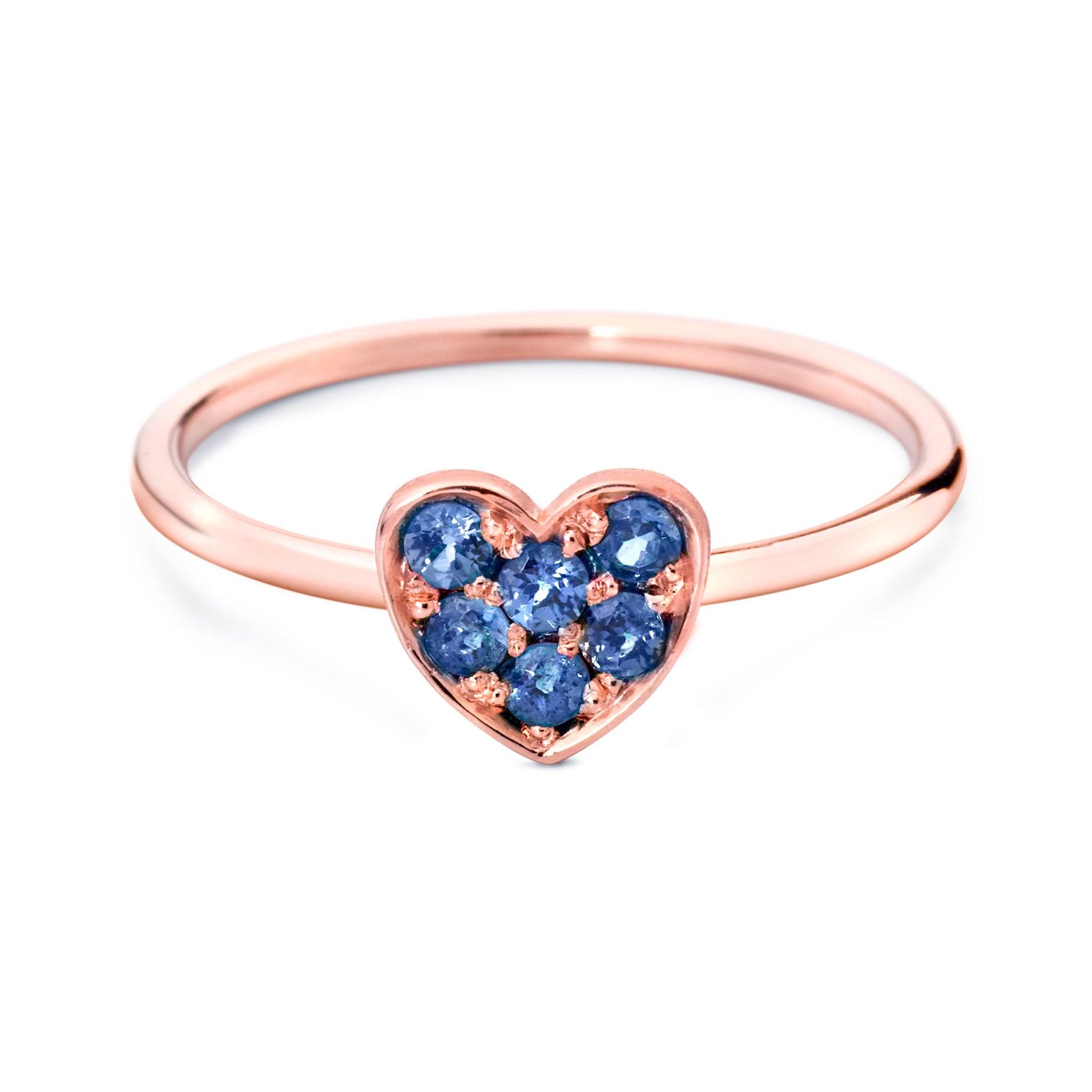 MISS SPRING RING "FOREVER" HEART PAVÉ MSR020SAGG