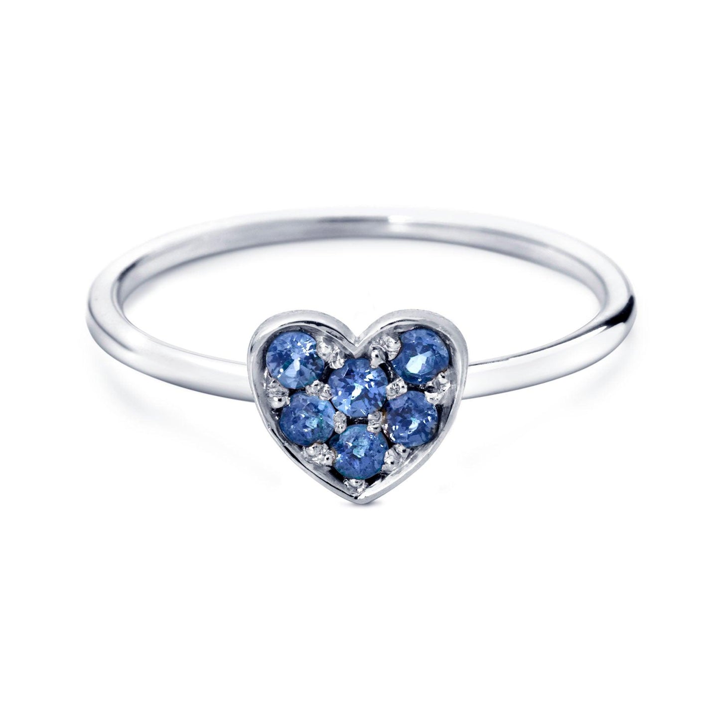 MISS SPRING RING "FOREVER" HEART PAVÉ MSR020SAGG