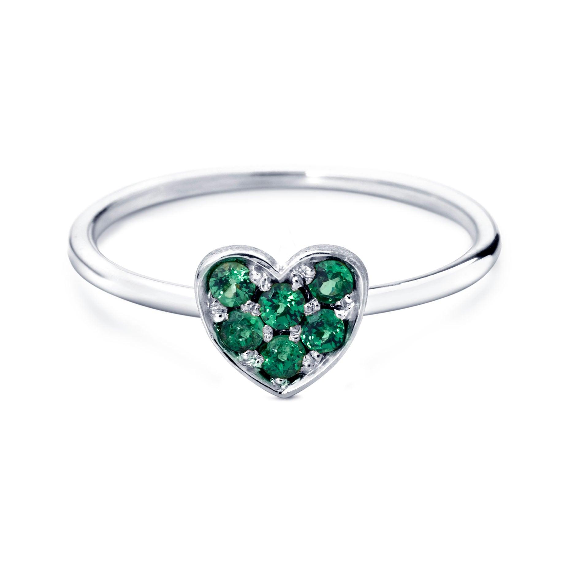 BAGUE MISS SPRING "FOREVER" HEART PAVÉ MSR020TSAGG