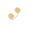DANCING ÉLITE "BUBBLE" STATEMENT RING WITH TWO GOLD BOULES (SMALL)