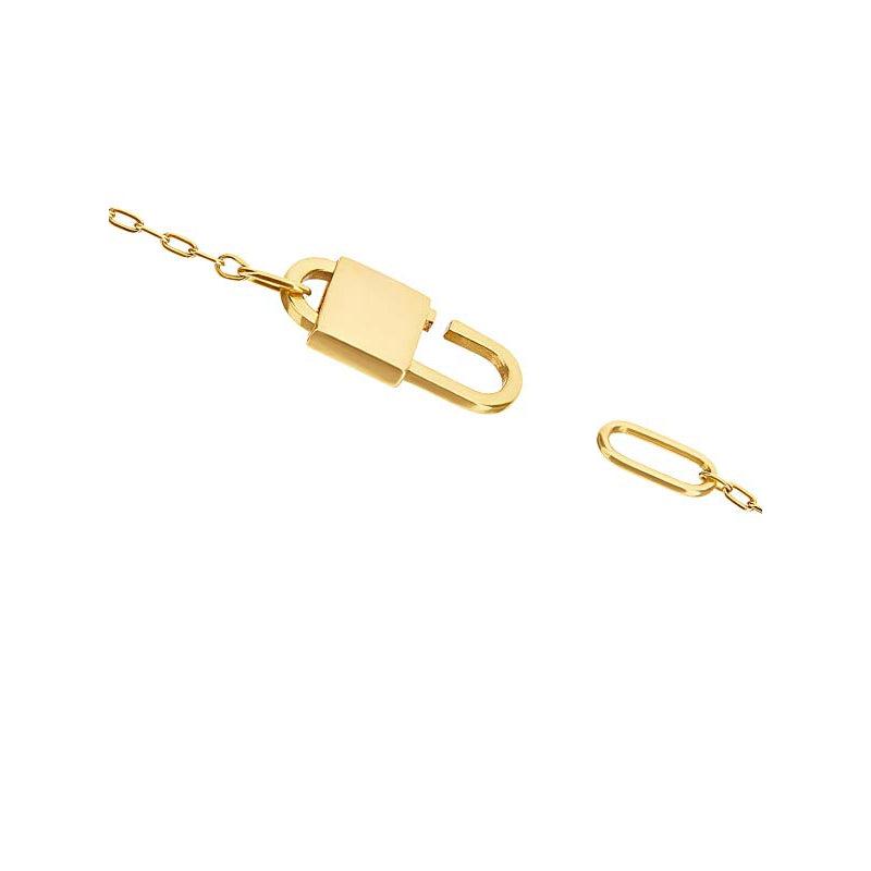 "Libera" Gold Oval Ring Bracelet