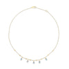 "AZURE" GOLD AND LONDON BLUE TOPAZ COLLAR NECKLACE