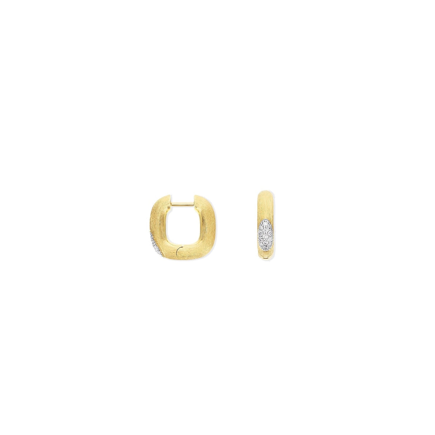 "Libera" Small Squared Gold Earrings
