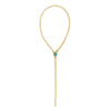 DANCING "REVERSE" GOLD CONVERTIBLE Y NECKLACE (SMALL)