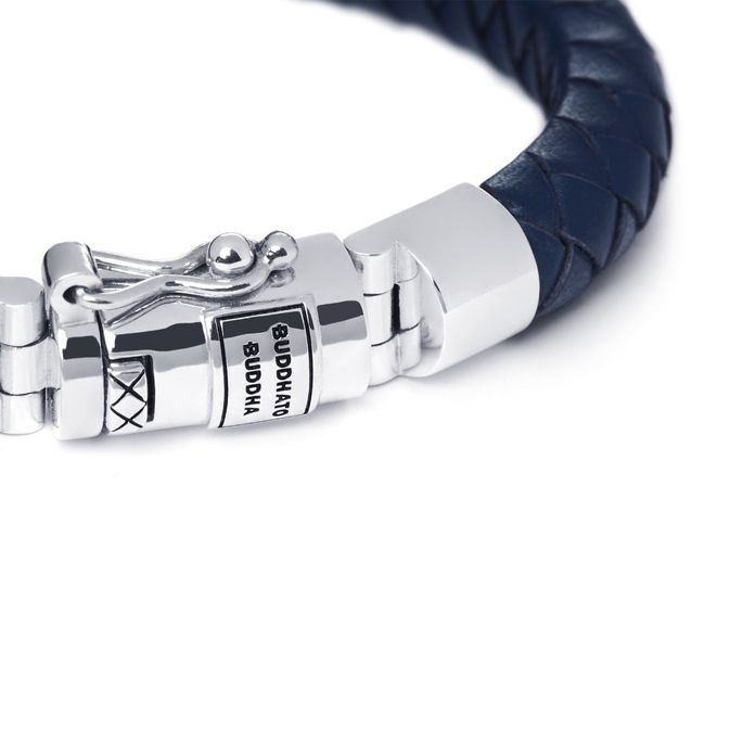 Ellen Leather Bracelet Navy