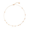 SUNSET "SOFFIO" ROSE GOLD BOULES COLLAR NECKLACE
