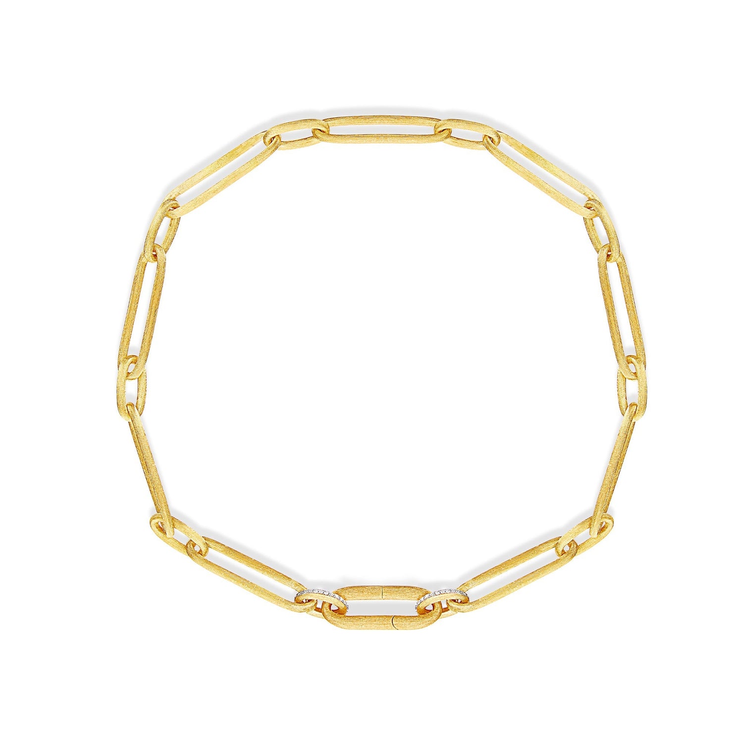 "LIBERA" GOLD NECKLACE CHAIN WITH DIAMONDS