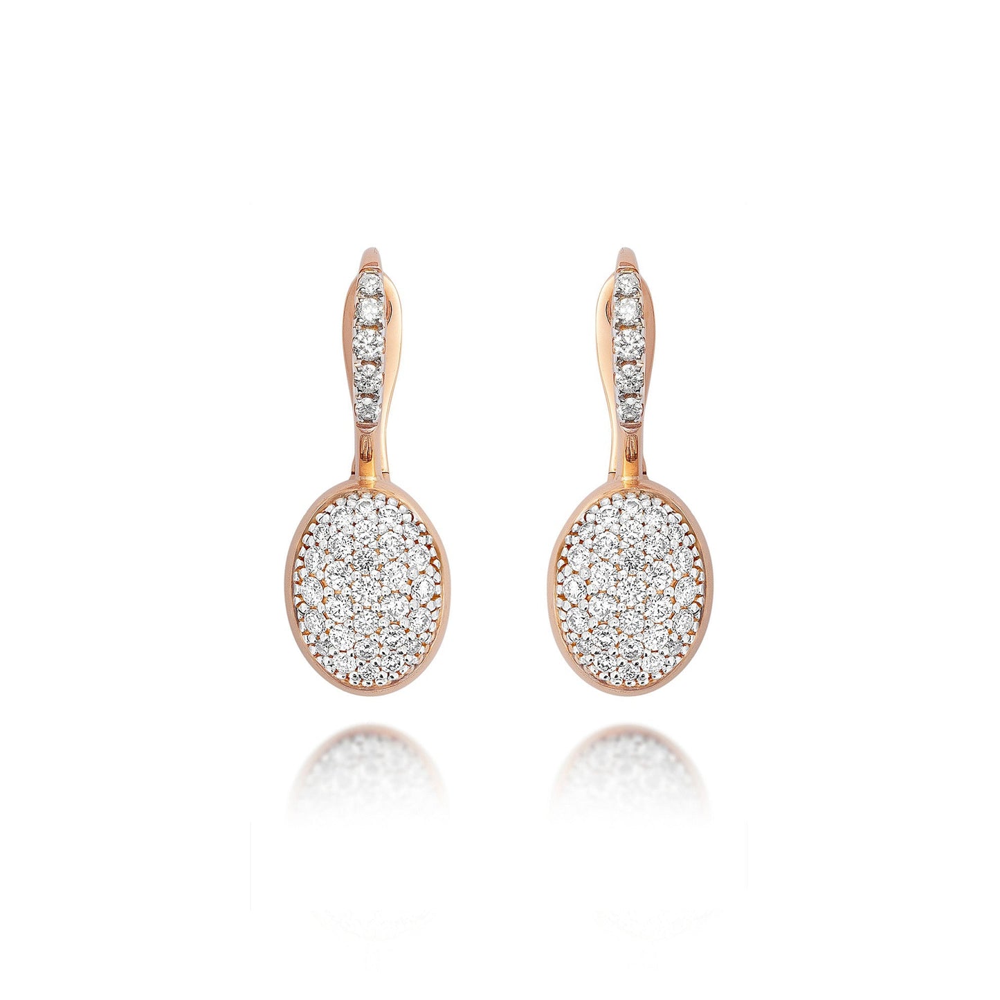 SUNSET "CILIEGINE" ROSE GOLD BOULES AND DIAMONDS (SMALL)
