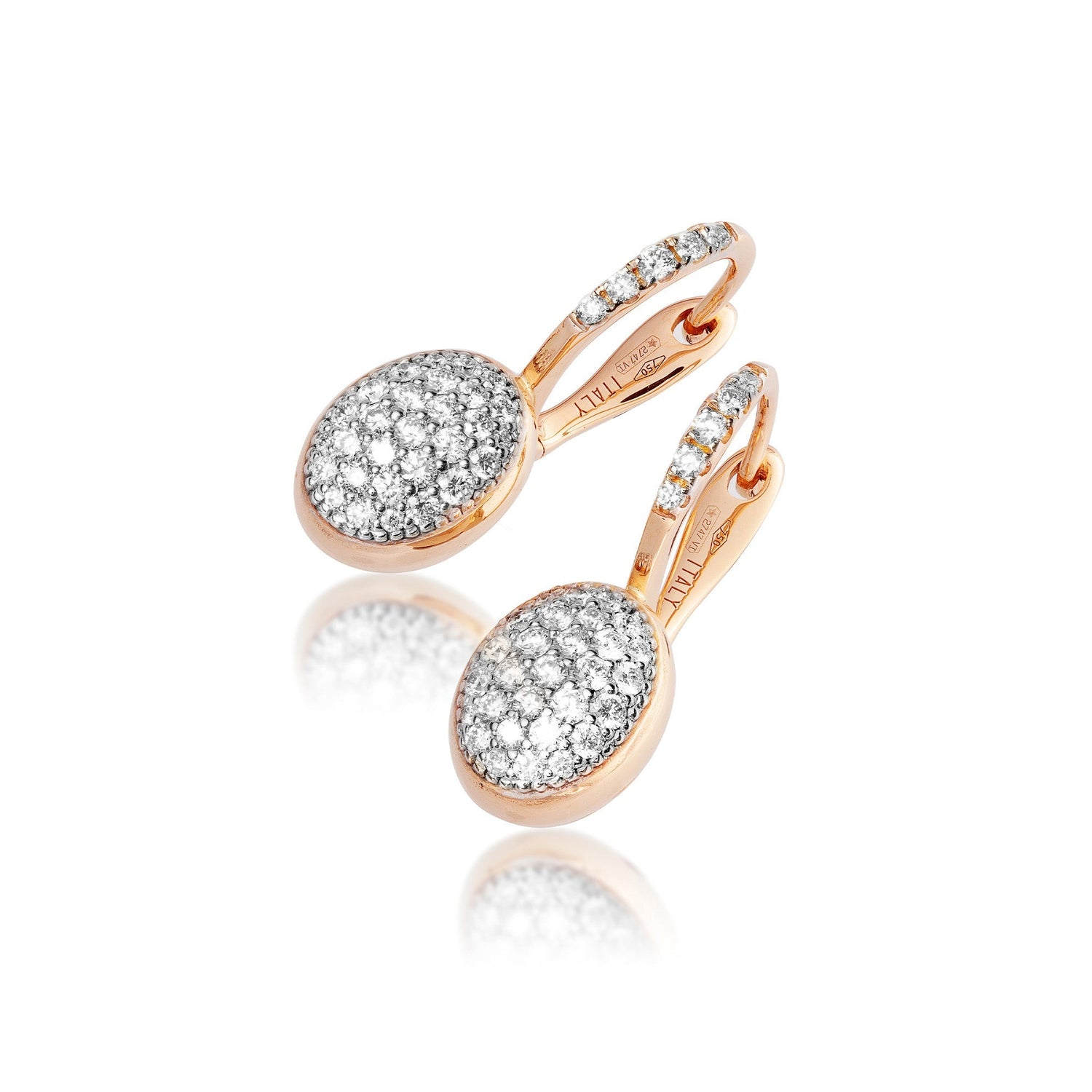 SUNSET "CILIEGINE" ROSE GOLD BOULES AND DIAMONDS (SMALL)