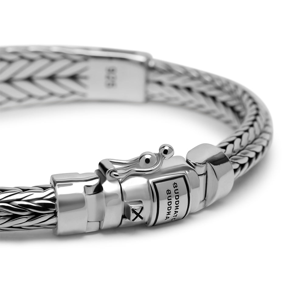 Ellen XS Stone Bracelet Silver Tigereye Navy