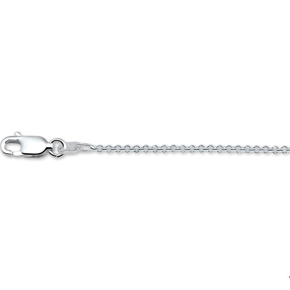 COLLIER ANKER ROND 1,5 MM ZILVER WIT - 10.18847