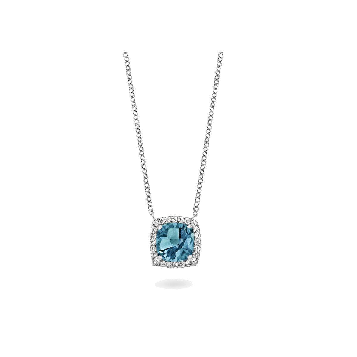 ETNA COLLIER 050453TA MET LONDON BLUE TOPAAS - Brunott Juwelier
