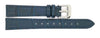 Horlogeband - BBS basic - Alligator print - Marine blauw