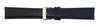 Horlogeband - BBS basic - Echt kalfsleer - Zwart