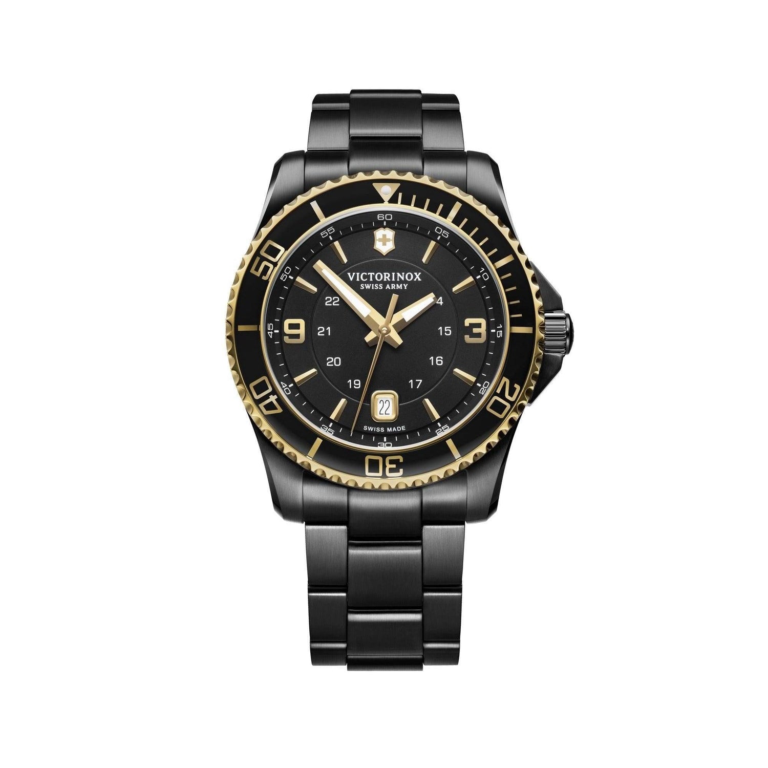 Victorinox - 241884 - Maverick Large - Black and Gold 43mm