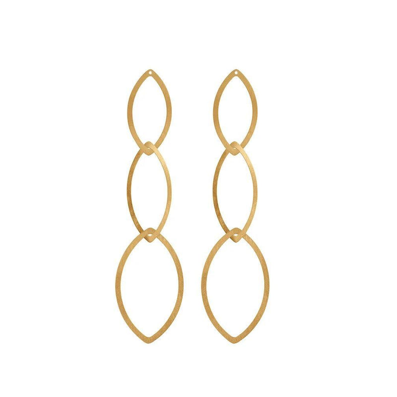 QUINTA NAVETTE (Paar prijs exclusief bijbehordene oorstekers met stoppers) - Brunott Juwelier