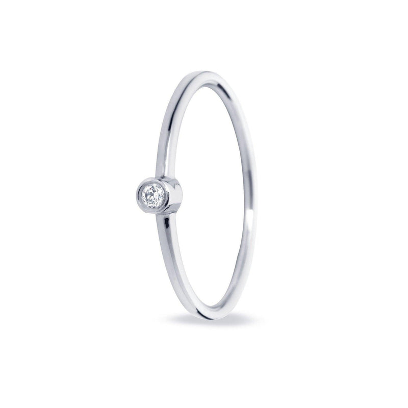 RING 'BUTTON' MET DIAMANT